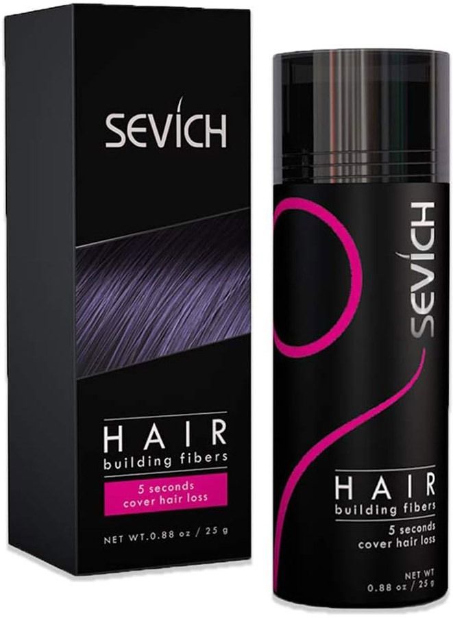 Generic Unisex Hair Fibers - 5 Seconds Conceals Loss Hair Rebuilding, Nature Keratin Fibers for Thinning Hair, 25g -medium brown  - Image 1