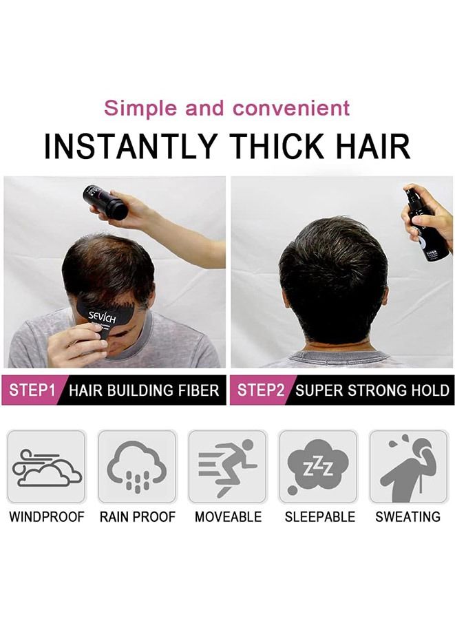Generic Unisex Hair Fibers - 5 Seconds Conceals Loss Hair Rebuilding, Nature Keratin Fibers for Thinning Hair, 25g -medium brown  - Image 3