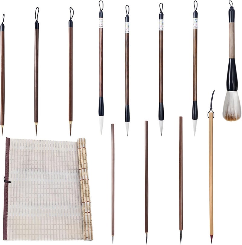Calligraphy & Painting Brushes: 16-Piece Set - Image 1