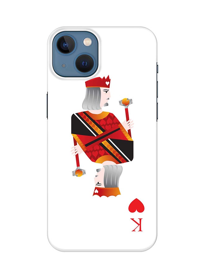 Stylizedd Case for iPhone 15 Plus Slim Snap Classic Series Mobile Cover Hard PC Shield Matte Finish Phone CasePrint - King Of Hearts - Image 1