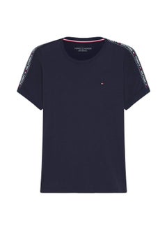 TOMMY HILFIGER Men's Short Sleeve T-Shirt - Cotton, Blue 