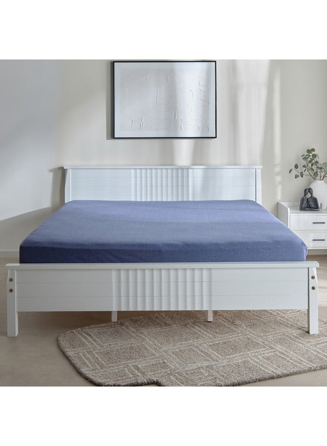 Home Box Lavish Triblend Melange Aouli Printed Cotton King Fitted Sheet 180 x 200 x 33 cm  - Image 3
