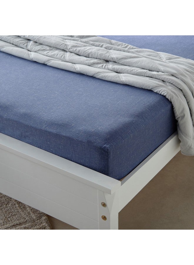Home Box Lavish Triblend Melange Aouli Printed Cotton King Fitted Sheet 180 x 200 x 33 cm  - Image 2
