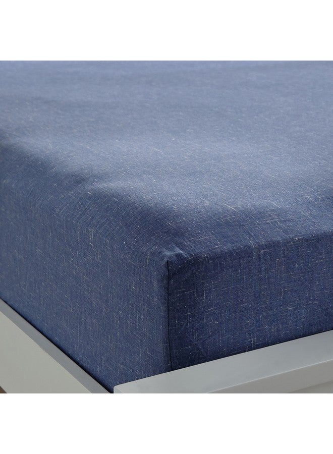 Home Box Lavish Triblend Melange Aouli Printed Cotton King Fitted Sheet 180 x 200 x 33 cm  - Image 4
