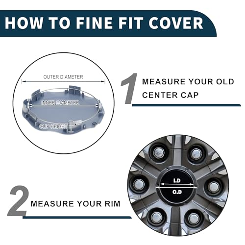 TUCKBOLD Wheel Center Caps Hub Caps Rim Center Caps for Infiniti FX35 FX45 2003-2004 No.40315CG210 Wheel Caps Hubcap Center Covers Silver Tone 1 Pc - Image 5