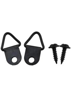 OCTOBER 50 Sets Metal Picture Hangers with Screws, Small Triangle Ring Picture Hooks Kit for Hanging Plated Photo Frame Wire Wall Decor Art (Black), ZAA240109  - Image 3