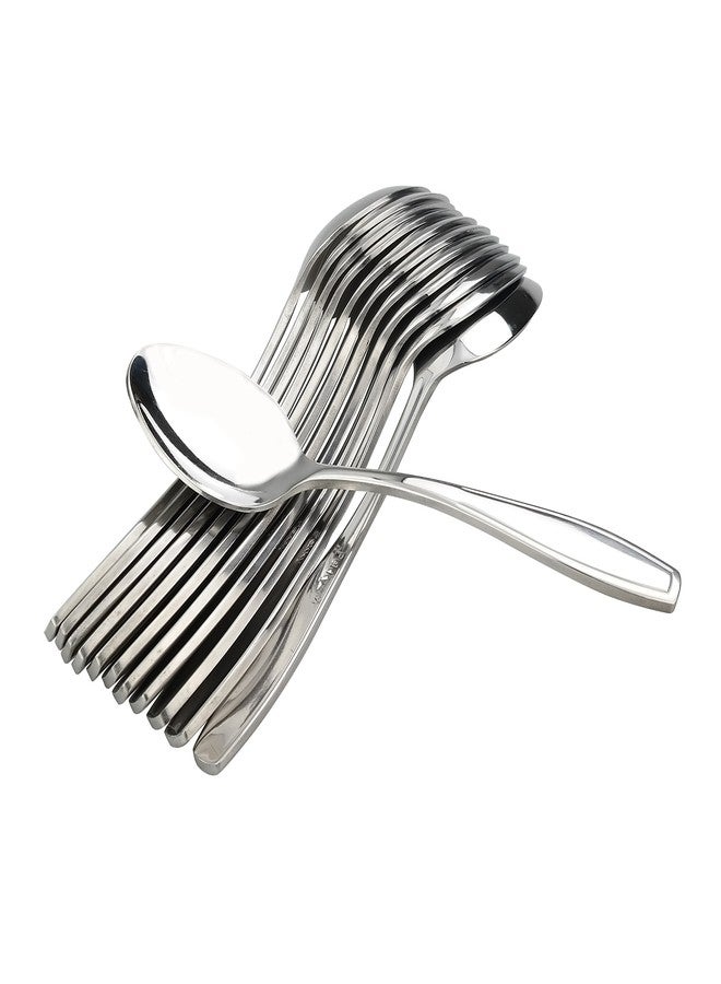 Pekky Stainless Steel Dessert Spoon, 12 Pieces Small Spoons Set - Image 1