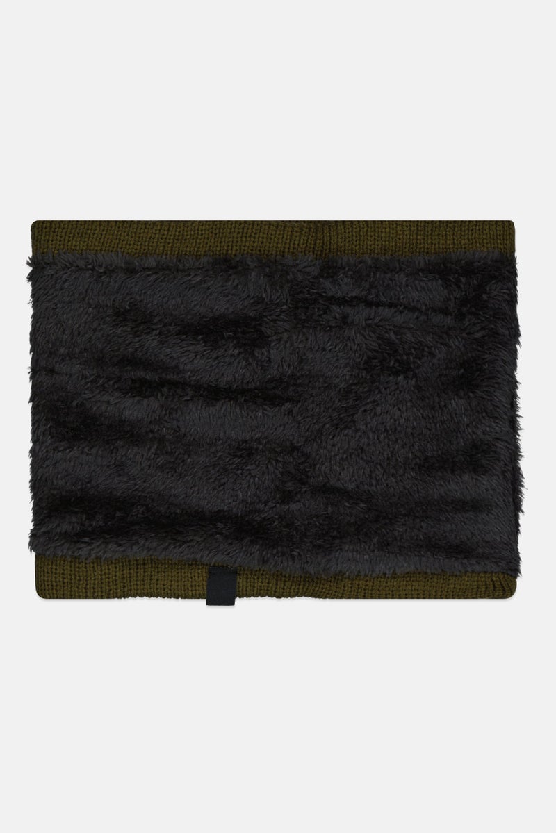 Hurley Men Knitted Neck Warmer, Olive - Image 2