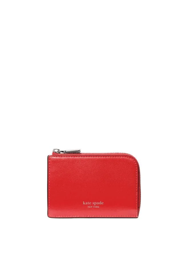 كيت سبيد Mini Zip Card Case Smooth Leather Mini Zip Card Case