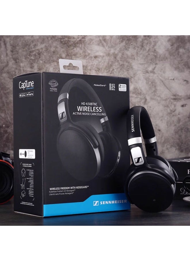 General - Sennheiser 4.50 BTNC HD Bluetooth Headset ANC Noise Cancelling Call Headset HIFI Wireless Bluetooth Headset with Active Noise Cancellation - Image 1