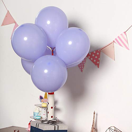 Evisha 50 pcs Purple Pastel Colour 12" Balloons - Image 2