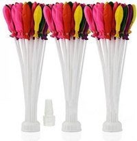 Evisha Holi Magic Water Balloons with 1 Nozzle Automatic Tie Set of 3 Perfect for Holi Celebration Water Bolloons for Girls, Pichkari for Kids, Boys & Girls, Water Gun for Children - Image 2