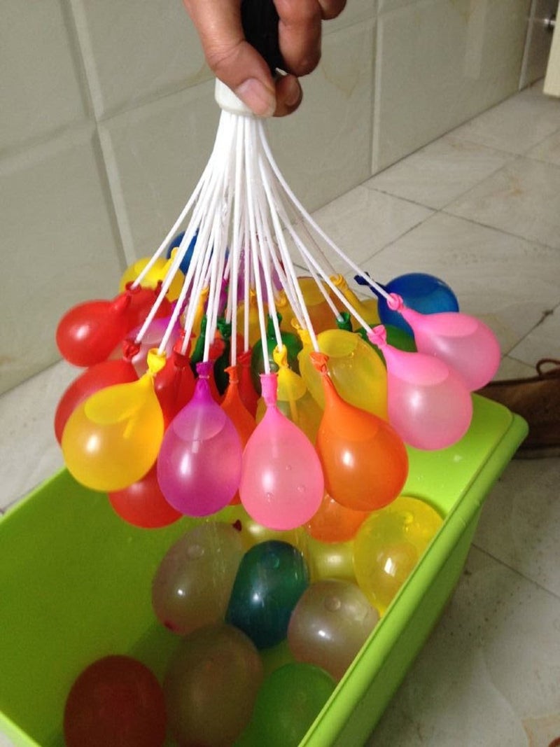 Evisha Holi Magic Water Balloons with 1 Nozzle Automatic Tie Set of 3 Perfect for Holi Celebration Water Bolloons for Girls, Pichkari for Kids, Boys & Girls, Water Gun for Children - Image 3
