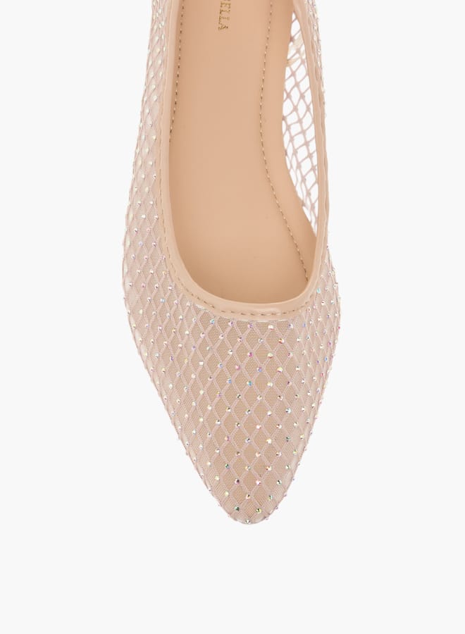 Flora Bella By Shoexpress Women's Stud Embellished Slip-On Ballerina Shoes  - Image 4