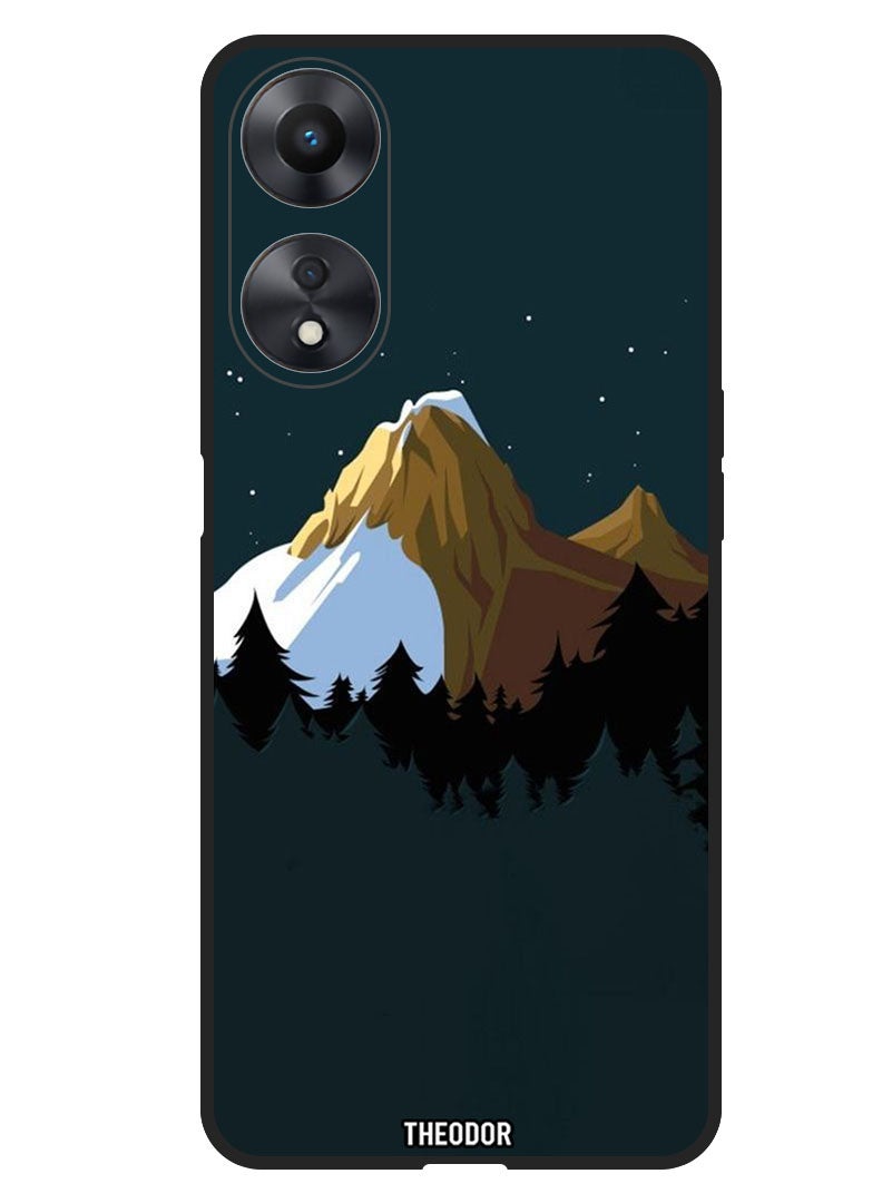 Theodor Protective Case Anti Scratch Shock Proof Bumper Cover For Oppo F23 5G Mountains - Image 1
