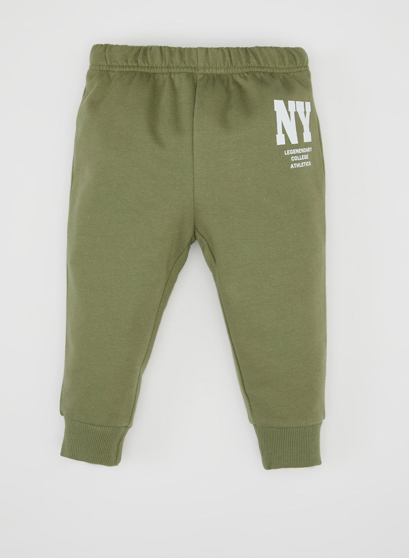 DeFacto Printed Crew Neck Sweatshirt Jogger Pants 2-Piece Set - Image 5
