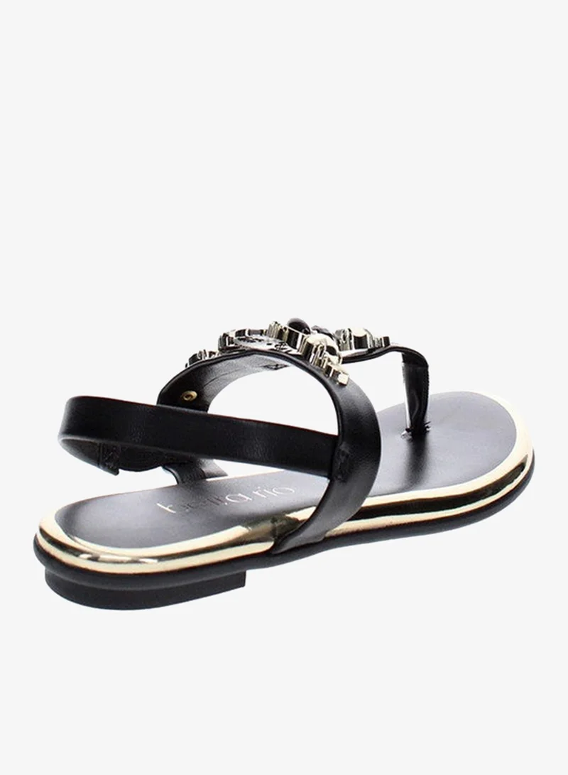 Beira Rio Black Sandals for Women with Back Strap – Stylish & Supportive sling Back Ladies Sandals for Women | Best Price UAE
