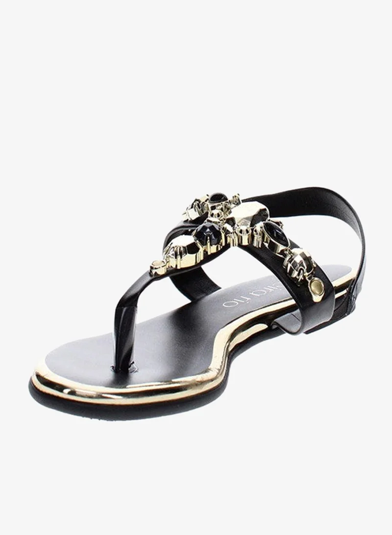 Beira Rio Black Sandals for Women with Back Strap – Stylish & Supportive sling Back Ladies Sandals for Women | Best Price UAE