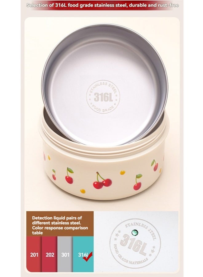 Beauenty Portable Insulated Food Lunch Container Set with Thermal Lunch Box 4 Separate Stackable Lunch Container for Adult Kids Men Women - Image 4