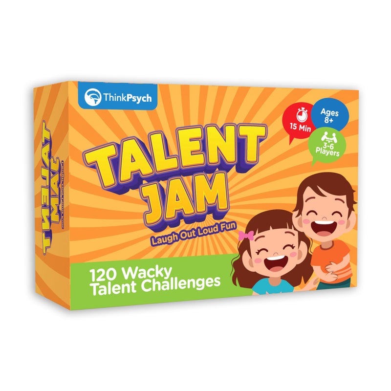 ThinkPsych Talent Jam Hilarious Talent Show Charades Game Fun Family Games for Kids and Adults Family Game Night for Teens - Image 3