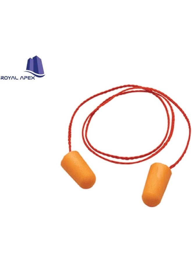 Ultra Soft Foam Comfortable Multi-Purpose Corded Earplugs For Sleeping Snoring Travel Concerts Studying Loud Noise Work Pack Of 25 Pair