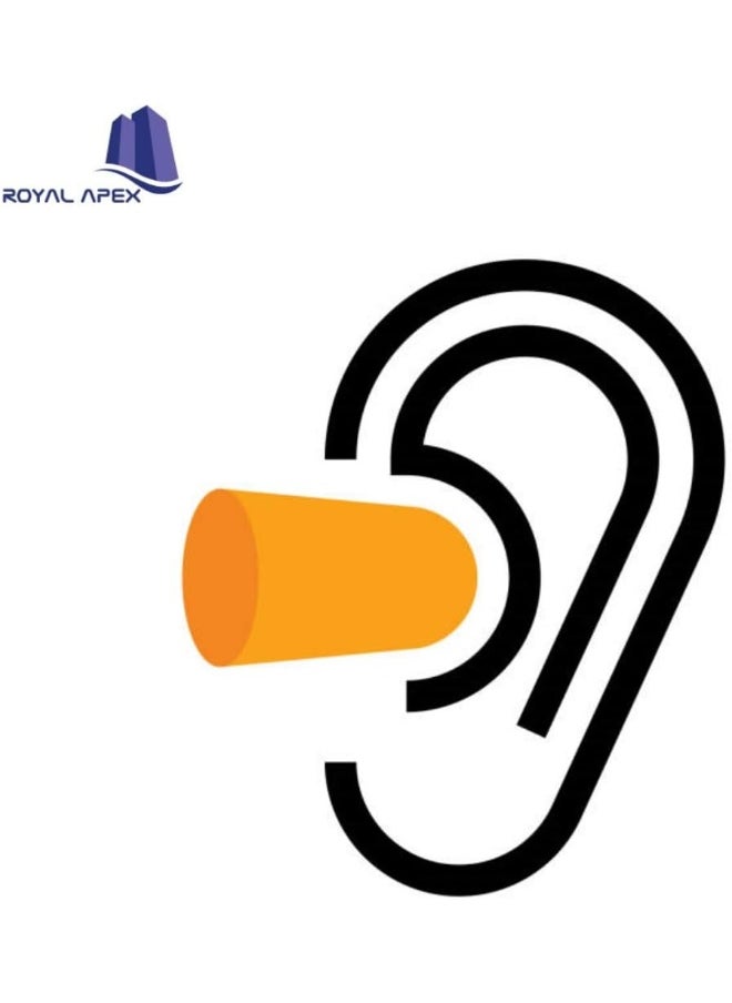Ultra Soft Foam Comfortable Multi-Purpose Corded Earplugs For Sleeping Snoring Travel Concerts Studying Loud Noise Work Pack Of 25 Pair