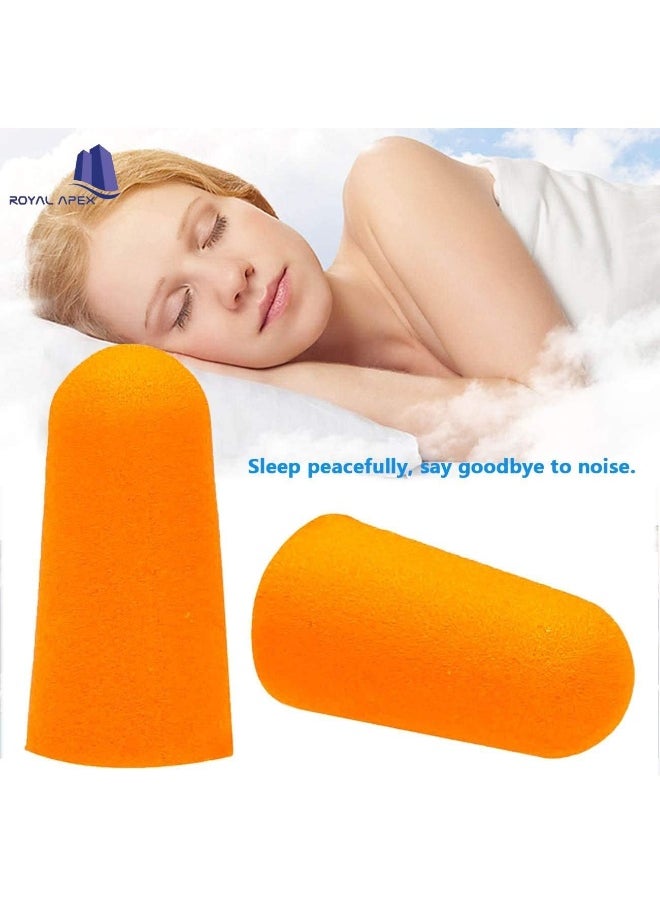 Ultra Soft Foam Comfortable Multi-Purpose Corded Earplugs For Sleeping Snoring Travel Concerts Studying Loud Noise Work Pack Of 25 Pair