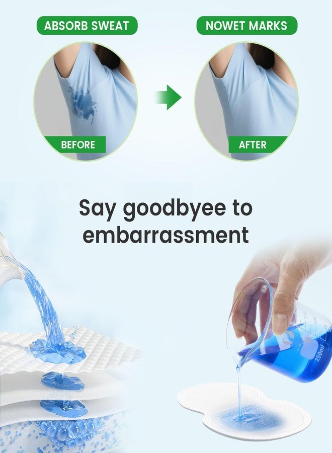 Aoeoun Underarm Sweat Pads, 100 Pack Armpit Sweat Pads for Women and Men, Sweat Protection Underarm Fight Hyperhidrosis Hidden, Comfortable for All Day USe, Idea for Daily Use, Sport, Travel - Image 3