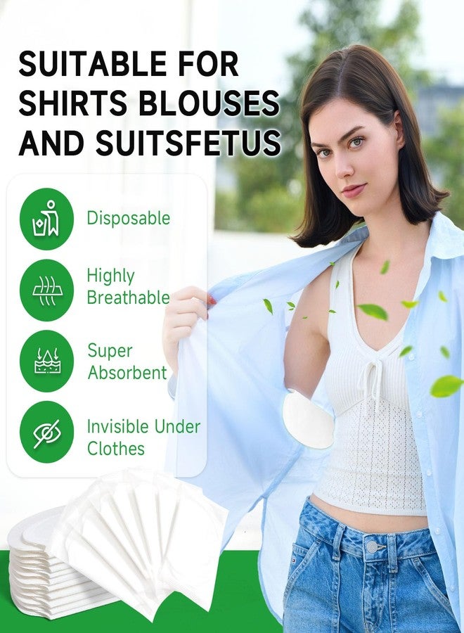 Aoeoun Underarm Sweat Pads, 100 Pack Armpit Sweat Pads for Women and Men, Sweat Protection Underarm Fight Hyperhidrosis Hidden, Comfortable for All Day USe, Idea for Daily Use, Sport, Travel - Image 2