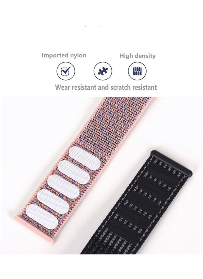 Harse - Sport Loop Band compatible with Huawei Watch Fit 3, designed as an adjustable nylon woven strap for men and women. Stretchy braided wristband that is breathable and comfortable - Image 1