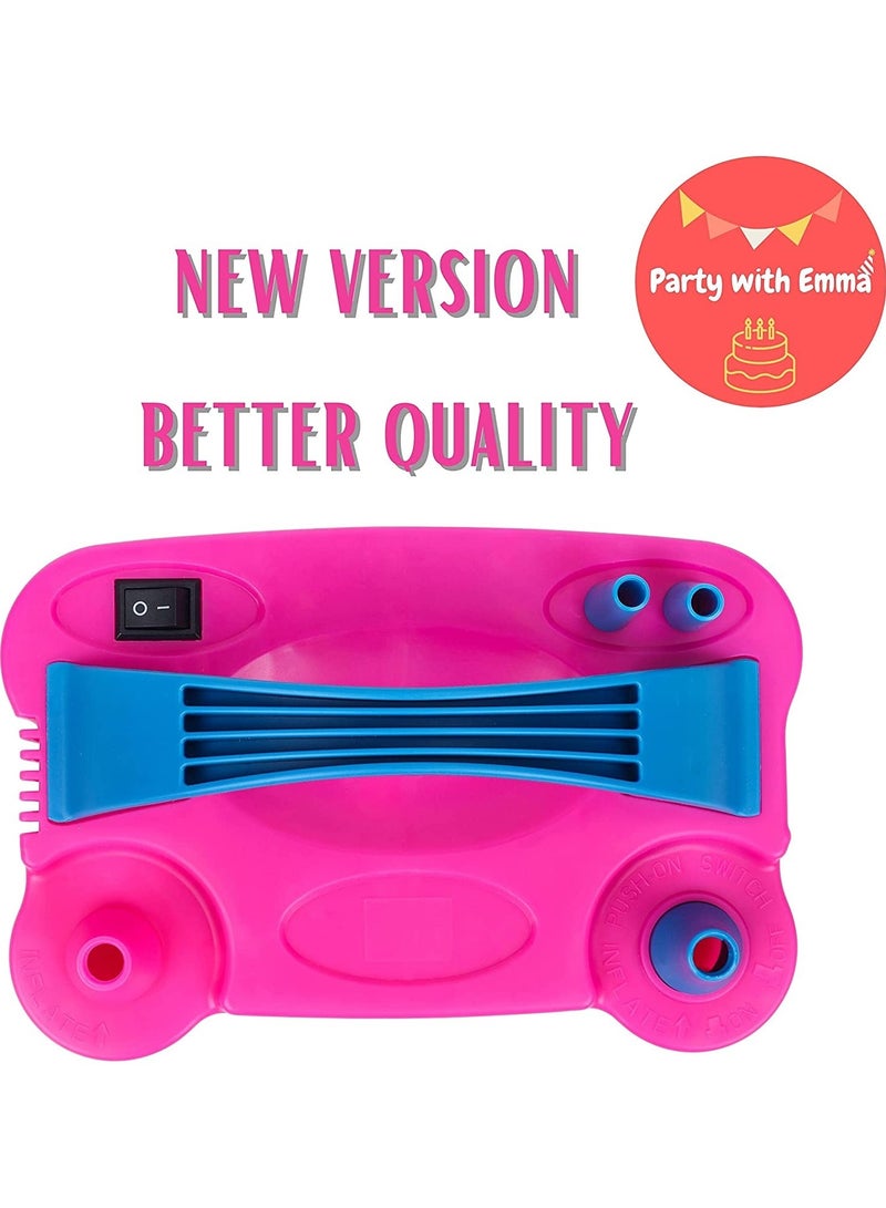 ELTRAZONE Electric Air Balloon Pump Multi Color Electric Balloon Pump Portable Air Blower Dual Nozzle Balloon Inflator for Fast and Easy Bulk Balloons Filling for Event and Party Decoration - Image 4