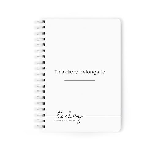 PAPBOO A5 Handy, Hardcover, Hardbound 2026 Diary with Calendar, Easy to Carry White Spiral Wiro Notebook: 80 GSM Paper, Ruled, 188 Pages, Journal, Diary, Gift (Orange) - Image 4