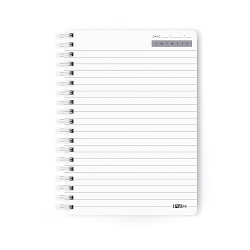 PAPBOO A5 Handy, Hardcover, Hardbound 2026 Diary with Calendar, Easy to Carry White Spiral Wiro Notebook: 80 GSM Paper, Ruled, 188 Pages, Journal, Diary, Gift (Orange) - Image 5