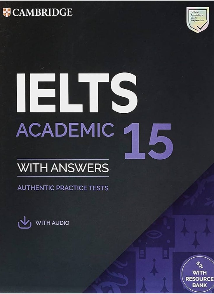 كتاب الطالب الأكاديمي IELTS 15 مع الإجابات مع الصوت مع بنك الموارد - pzsku/Z59B1CB561125FDE97463Z/45/_/1729247573/a14ec18d-df59-4bc8-adea-92864007dfc3