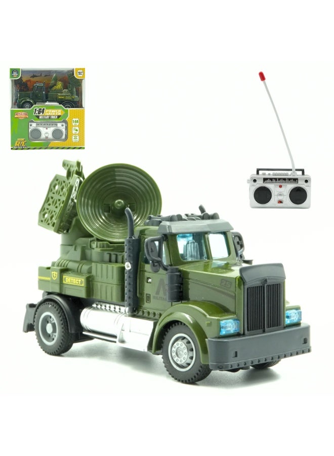 Mini Machines ماكينات ميني ميني R/C شاحنة عسكرية - رايدار | مقياس 1:64 | 4 قنوات | العمر 3 سنوات وما فوق - Image 1