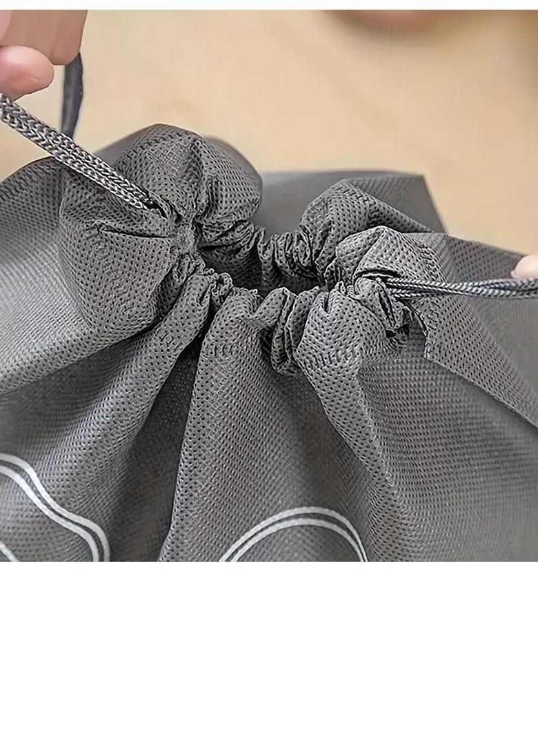 PAMEER 5-PCS Travel Shoes Storage Bag, Dustproof Shoes Packing Bag, Portable Non-Woven Fabric Shoes Organizer, Multifunctional Dustproof Bag For Shoes, Size. 36 x 27cm  - Image 4