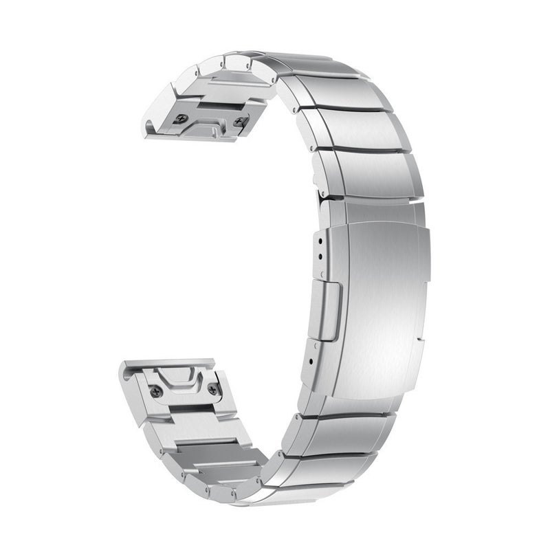 S-TOP For Garmin Descent MK 2 Titanium Alloy Quick Release 26mm Watch Band(Sliver) - Image 2
