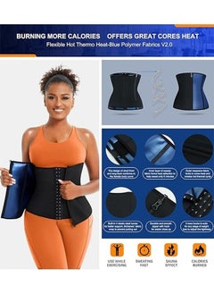 Sthxyfaith TrainingGirl Women Waist Trainer Trimmer Corset Weight Loss Tummy Wrap Workout Belt Sweat Belly Band Sports Girdle Sauna Suit  - Image 4