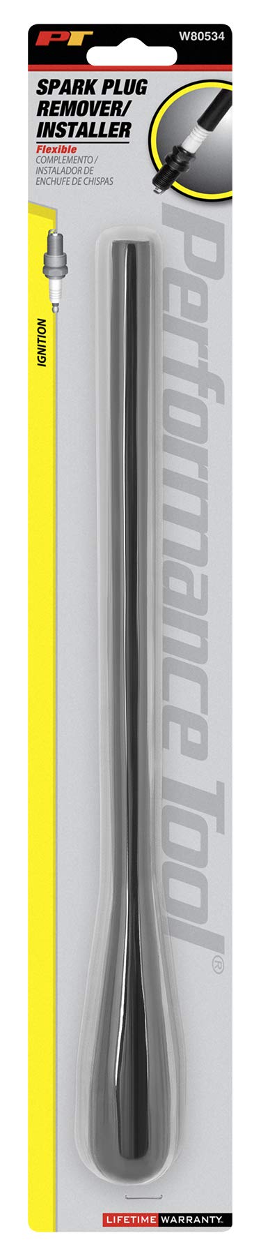 Performance Tool W80534 13-Inch Rubber Flexible Shaft Spark Plug Install & Removal Tool, Hand Driven, Universal Fit - Image 3