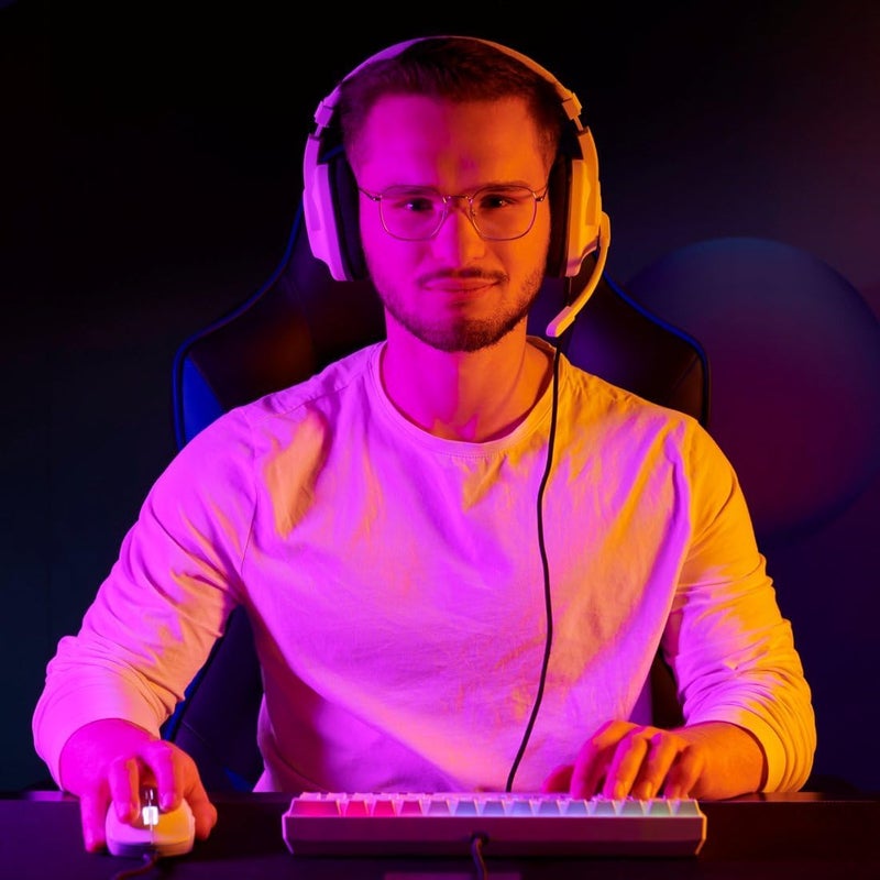 uRage Gaming Headset SoundZ 100 V2 with Microphone - Wired Multi-Platform Headphones with DTS:X 2.0 for PS4/PS5/PC/Xbox/Laptop/Smartphone - Over-Ear Gaming Headset - White - Image 5