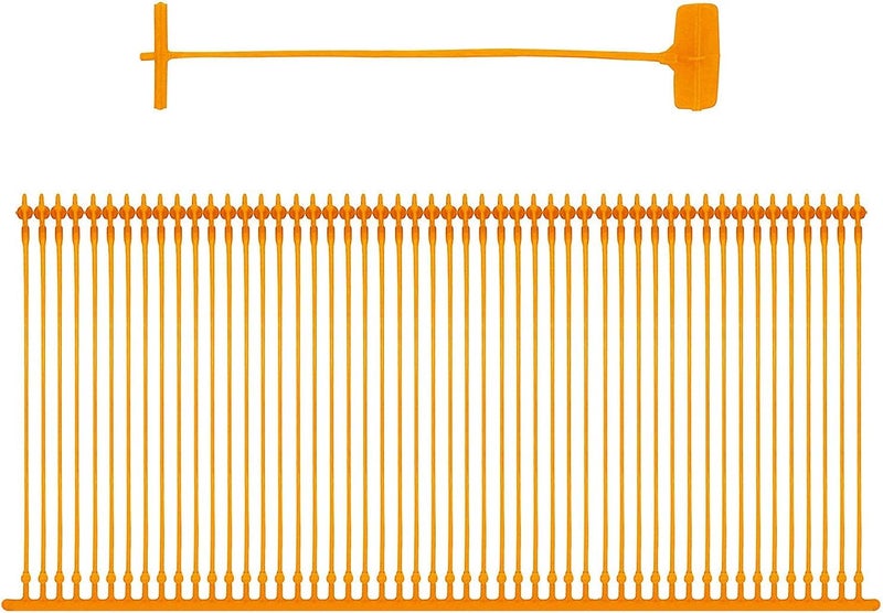 50mm(2 Inch) Orange Tag Gun Barbs (Fasteners) for Any Standard Price Labels Clothing Tagging Attachers - 5000 Pcs