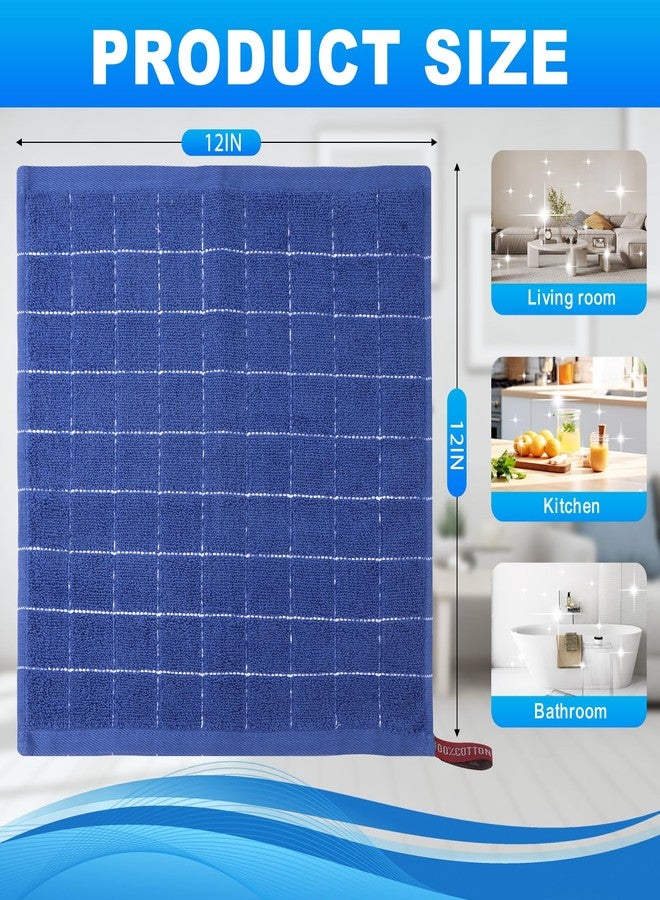INFICRIME Wash Cloth 6 Pack 100% Cotton, Soft Absorbent Washcloths for Face, Body & Bathroom, Quick Dry Small Towels for Daily Use - Image 2