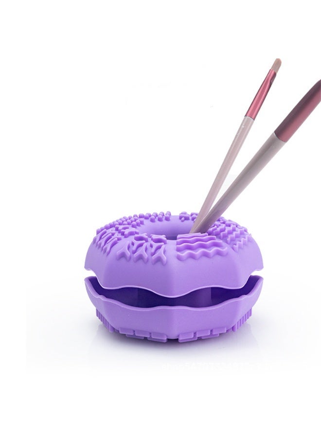 New product! Silicone Makeup Brush Cleaner - Multi-Functional Cleaning Pad for Brushes, Sponges & Puffs, Non-Slip Beauty Tool for Daily Use - Image 1