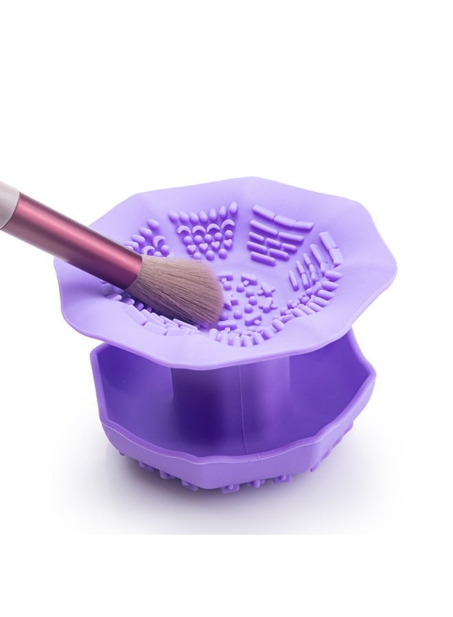 New product! Silicone Makeup Brush Cleaner - Multi-Functional Cleaning Pad for Brushes, Sponges & Puffs, Non-Slip Beauty Tool for Daily Use - Image 2