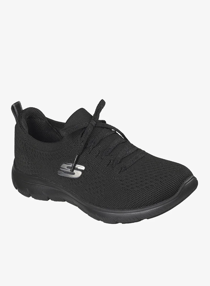 Skechers BLACK KNIT/TRIM Summits for Women | Best Price UAE