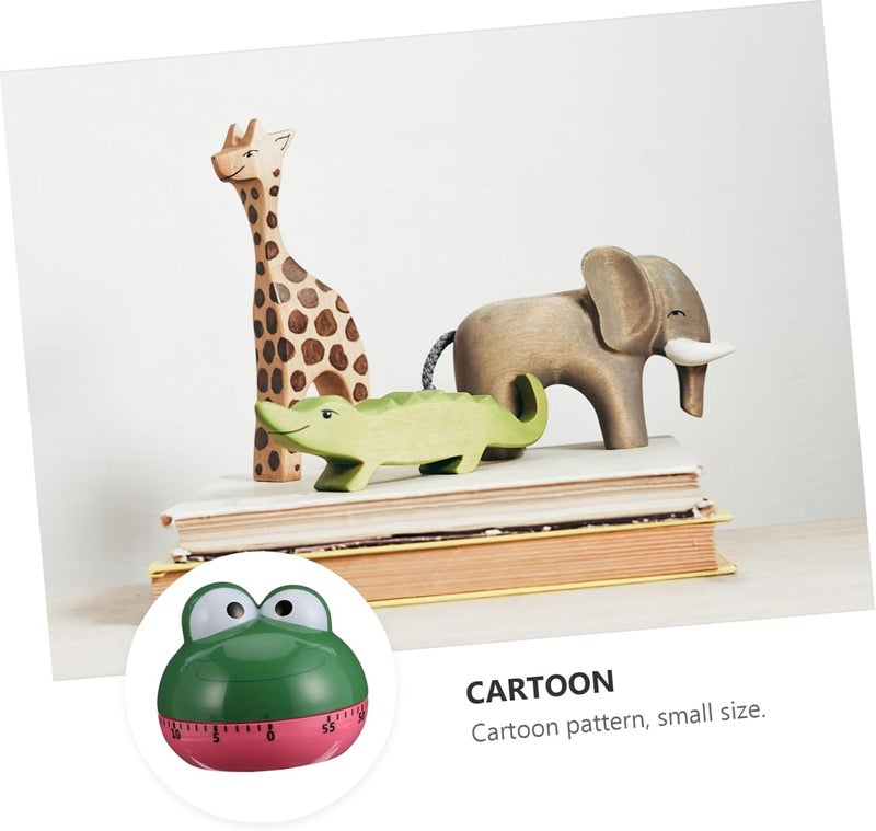 GALPADA Cartoon Animal Kitchen Mechanical Timer Manual Countdown Reminder for Cooking Baking Eggs Pancakes Compact Portable Design for Home and Study Management - Image 3