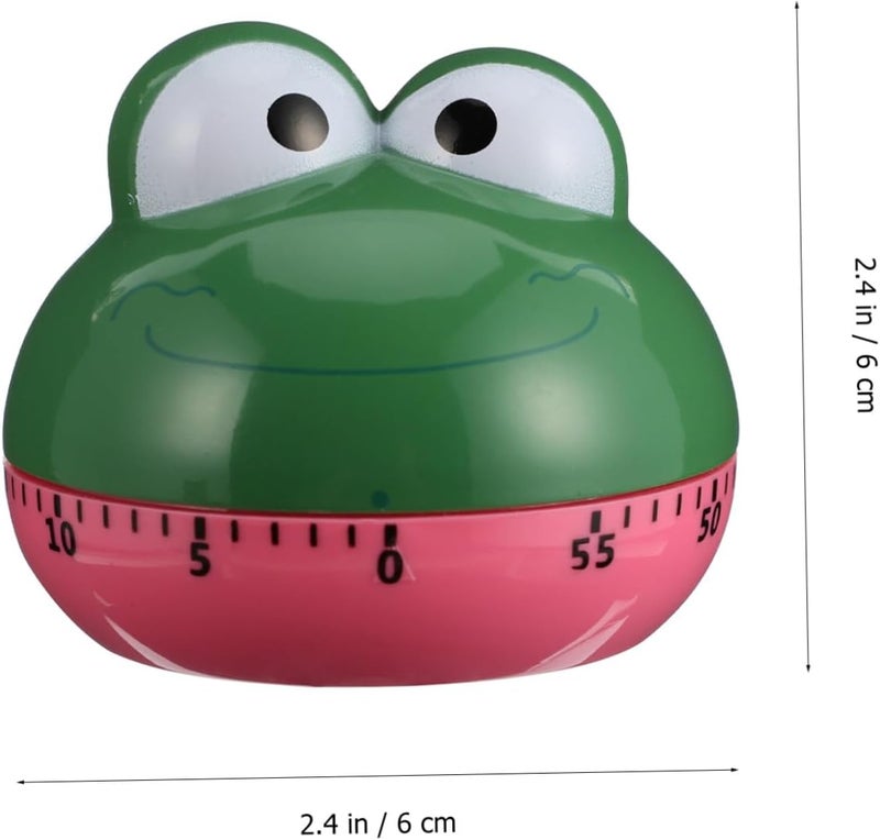 GALPADA Cartoon Animal Kitchen Mechanical Timer Manual Countdown Reminder for Cooking Baking Eggs Pancakes Compact Portable Design for Home and Study Management - Image 2