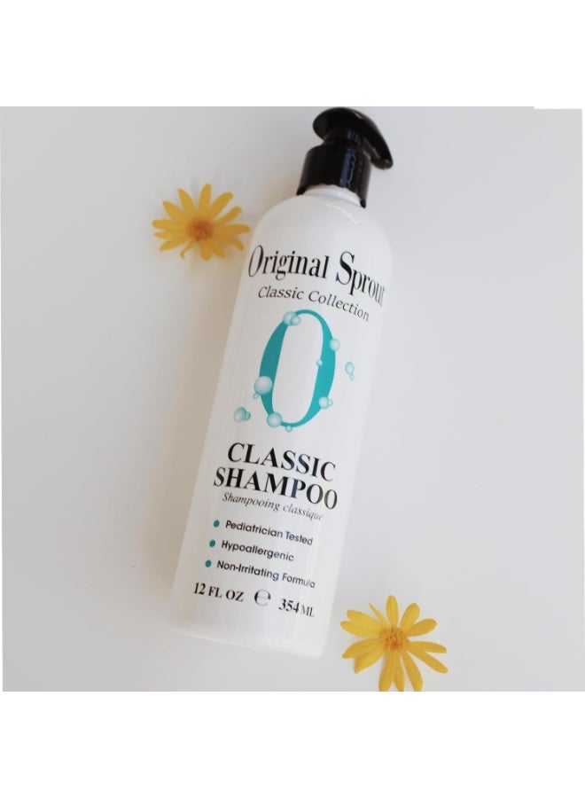 Original Sprout Original Sprout Classic Shampoo for All Hair Types, Sulfate Free and Vegan Shampoo, 12 oz. Bottle - Image 1