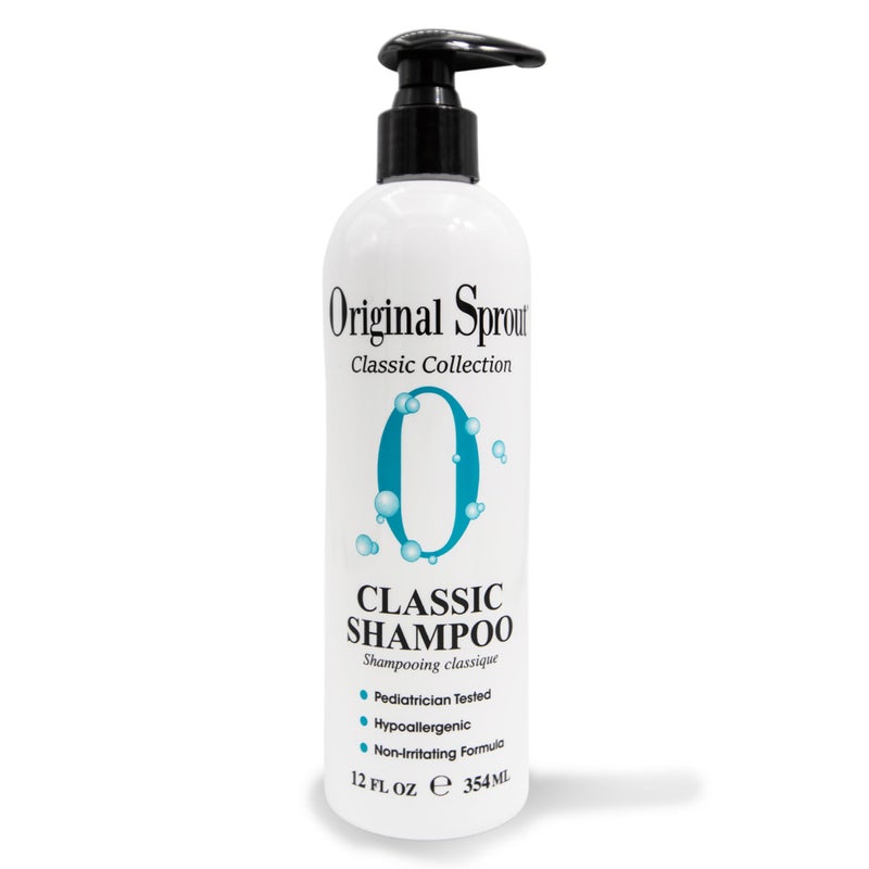 Original Sprout Classic Shampoo for All Hair Types, Sulfate Free and Vegan Shampoo, 12 oz. Bottle - Image 1