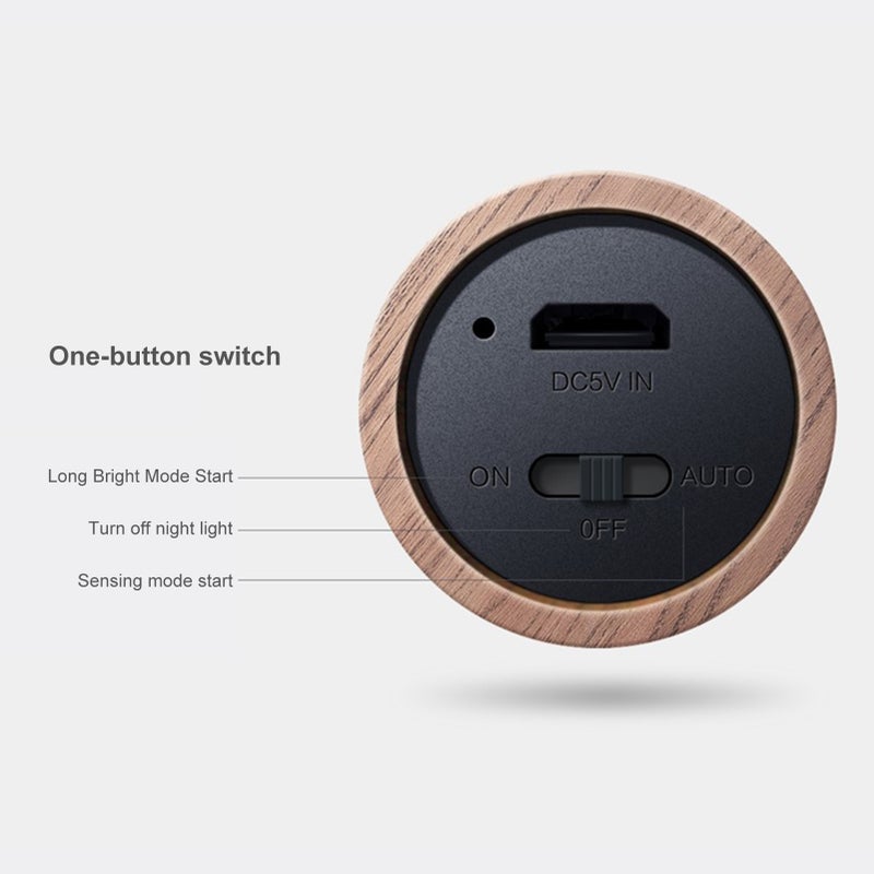 Night Light: 4 Warm Color Units, Soft Frosted Shade, Dual Intelligent Sensing - Magnetic Adsorption Base Sensor Light for Bedroom, Bathroom, Wardrobe & Home Passage - Image 2